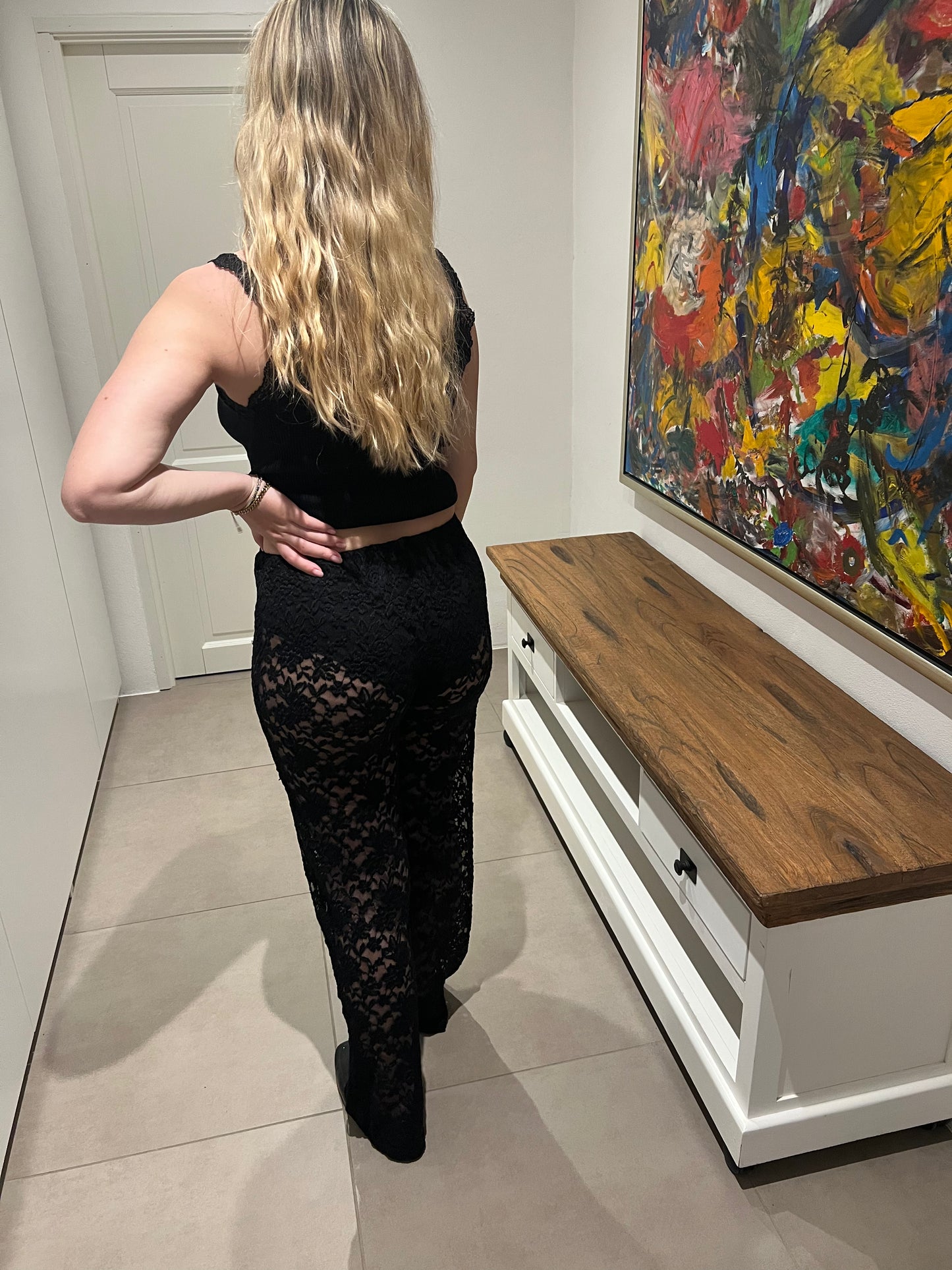 Black lace bushes