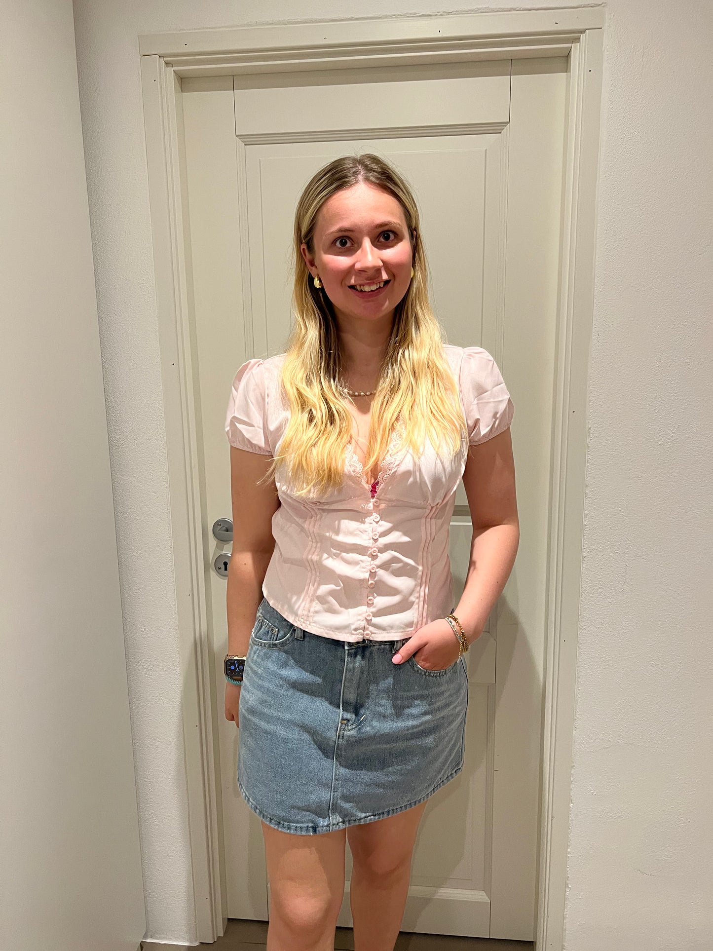 Luna Denim nederdel