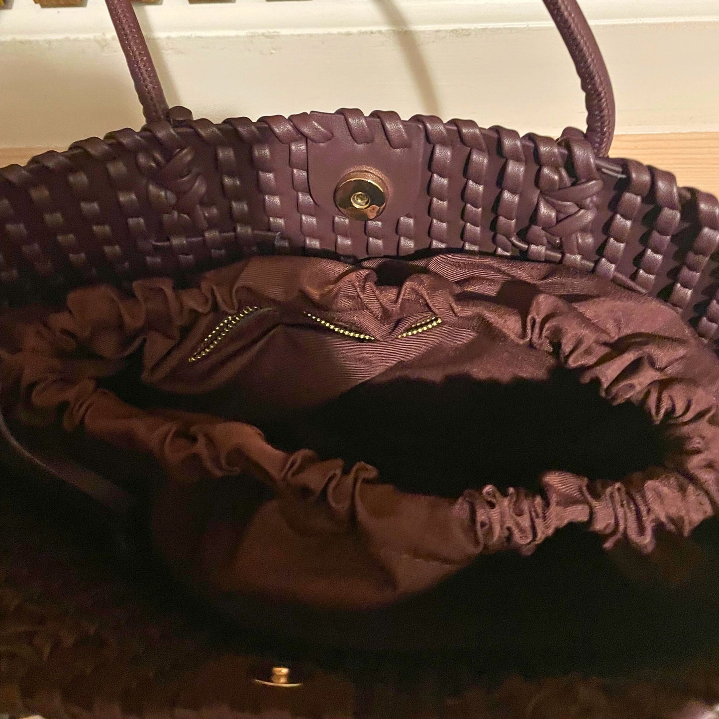 Liv – Flettet taske i brun