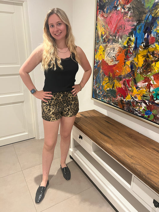 Leopard shorts