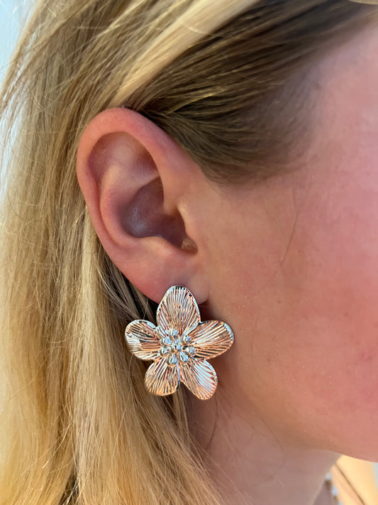 Vintage Blomsterøreringe