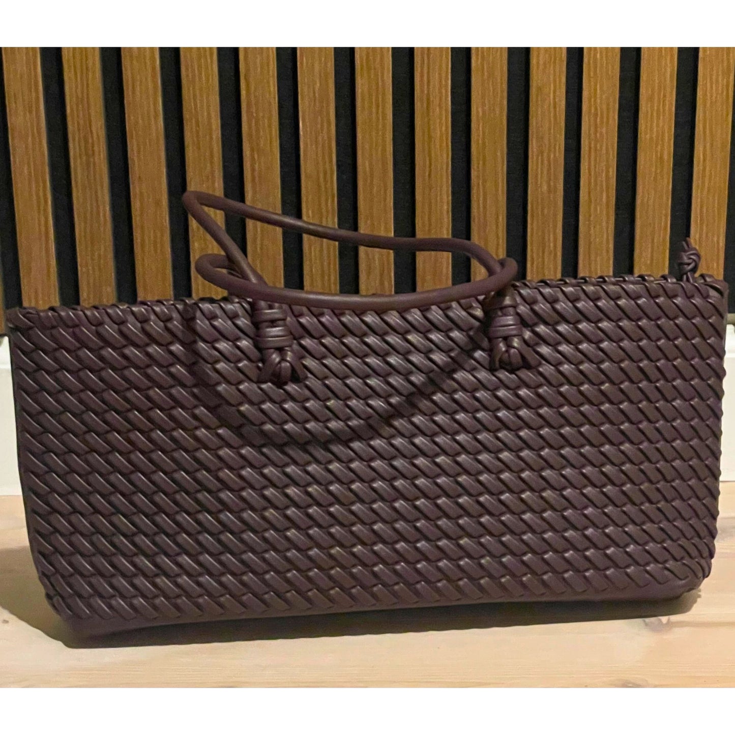 Liv – Flettet taske i brun