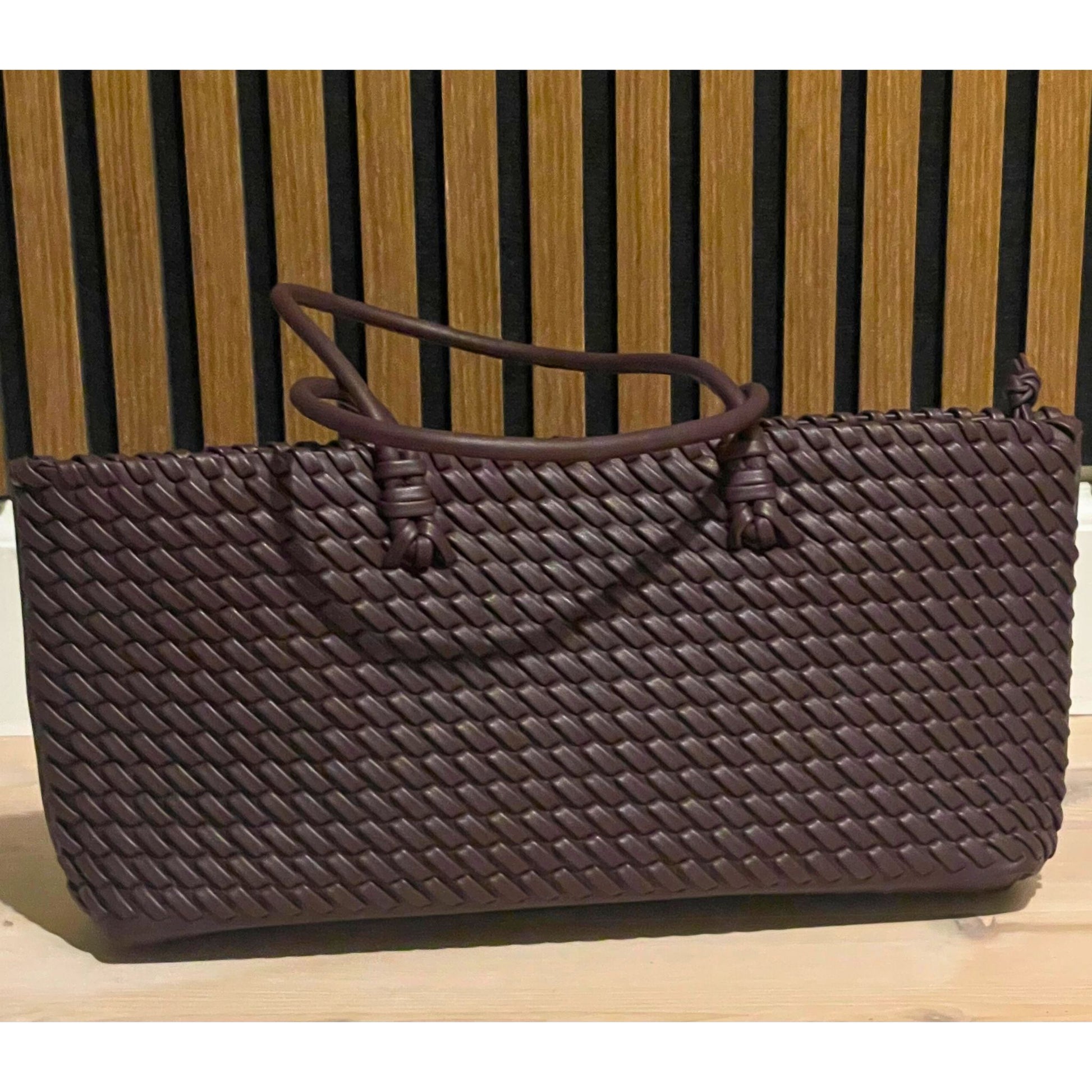 Liv – Flettet taske i brun